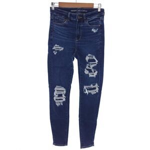 American Eagle Distressed Hi-Rise Jegging Next Level Stretch Womens Size 6